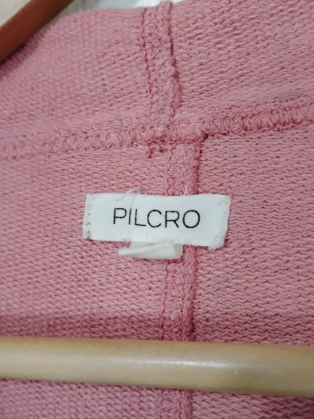 Pilcro Women's Soft Pink Tie-Dye Oversized Fit Tech Pullover Hoodie Size L - Picture 4 of 5